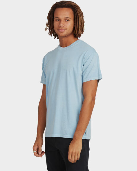 DUSTY BLUE MENS CLOTHING BILLABONG T-SHIRTS + SINGLETS - UBYZT00162-DYB