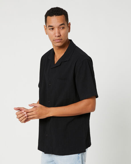 BLACK MENS CLOTHING NO NEWS SHIRTS - N5231162BLK