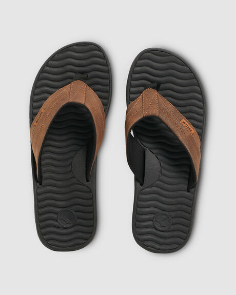 CHOCOLATE MENS FOOTWEAR KUSTOM THONGS - 4977201-CHC