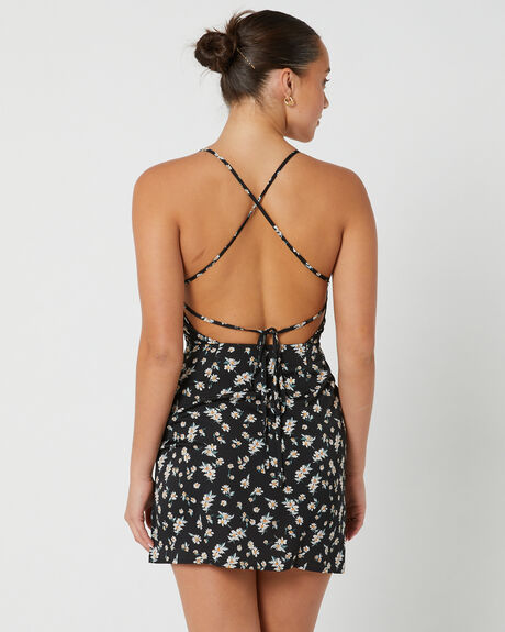 BLACK WOMENS CLOTHING RUSTY DRESSES - DRL1253-BLK
