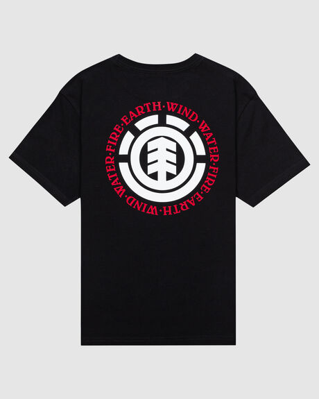 FLINT BLACK KIDS BOYS ELEMENT TOPS - ELBZT00110-FBK