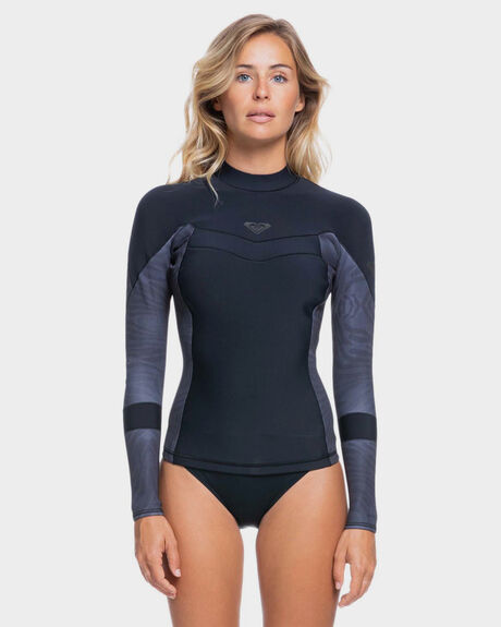 JET BLACK SURF WOMENS ROXY VESTS - ERJW803025-XKKK