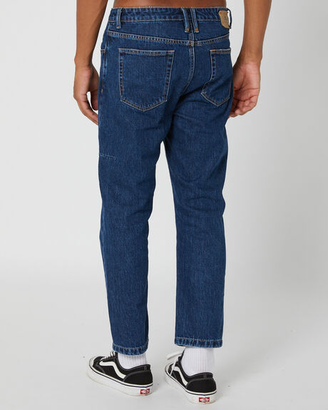DARK RINSE BLUE MENS CLOTHING THRILLS JEANS - TDP-414EDRDARK