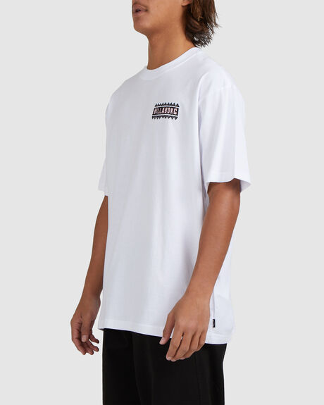 WHITE MENS CLOTHING BILLABONG GRAPHIC TEES - UBYZT00335-WHT