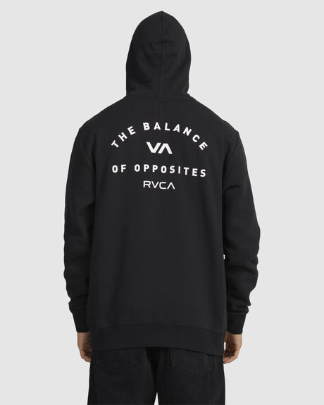 RVCA BLACK MENS CLOTHING RVCA HOODIES - UVYFT00249-RVB