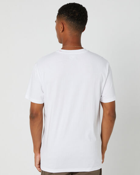 WHITE MENS CLOTHING GLOBE GRAPHIC TEES - GB02330001WHITE