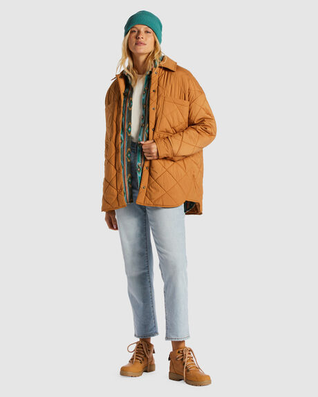 CARAMEL WOMENS CLOTHING BILLABONG JACKETS - ABJJK00187-CML