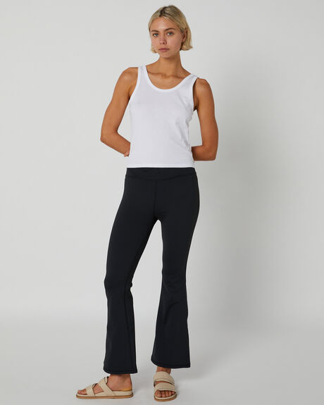 BLACK WOMENS ACTIVEWEAR RIP CURL LEGGINGS + PANTS - 027WPA0090