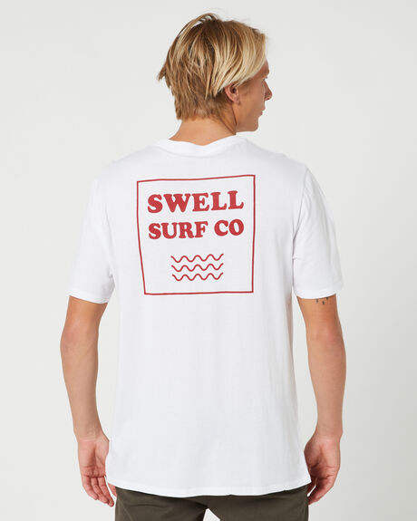 WHITE MENS CLOTHING SWELL GRAPHIC TEES - S5231010WHT