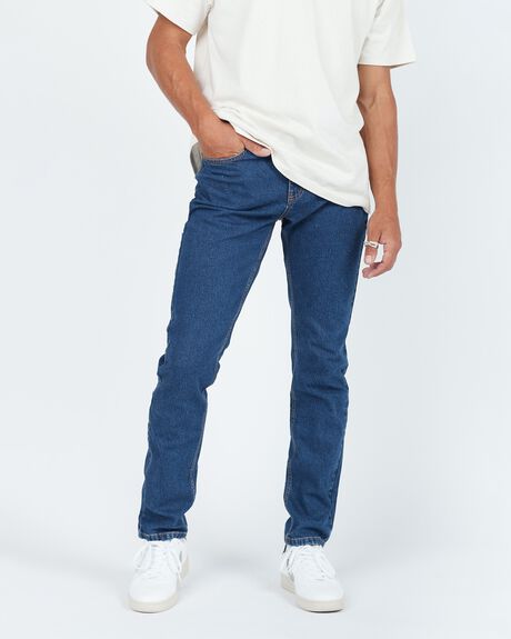 COBBLE DARK RETRO MENS CLOTHING DR DENIM JEANS - 2010111K30364