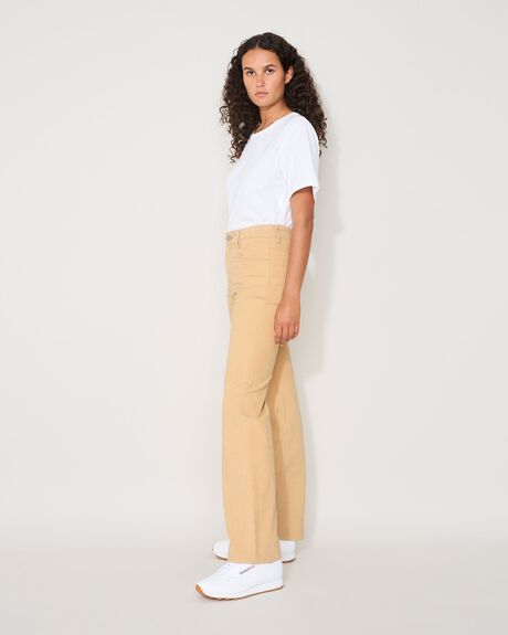 BEIGE WOMENS CLOTHING JAC AND MOOKI JEANS - JM093C.B-BEI-24