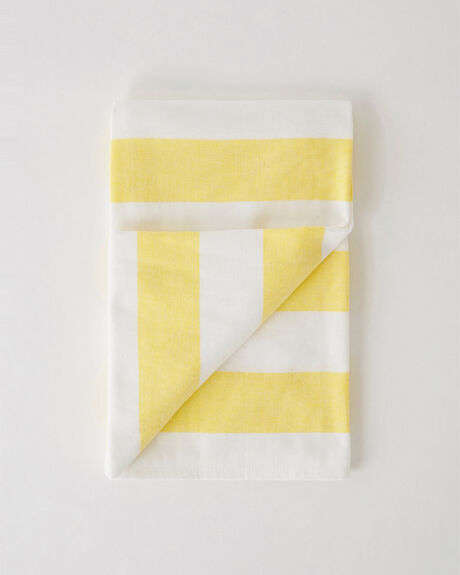 YELLOW WOMENS ACCESSORIES THE BEACH PEOPLE TOWELS - TB.T78.09.R