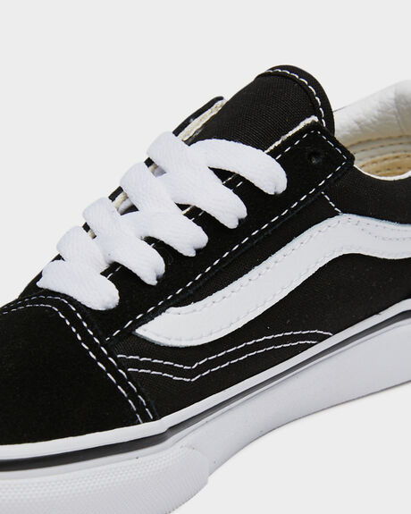 BLACK / TRUE WHITE KIDS BOYS VANS SNEAKERS - VN-0W9T6BT