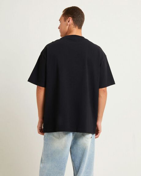 BLACK MENS CLOTHING INSIGHT T-SHIRTS + SINGLETS - INMS24858-BLK-S