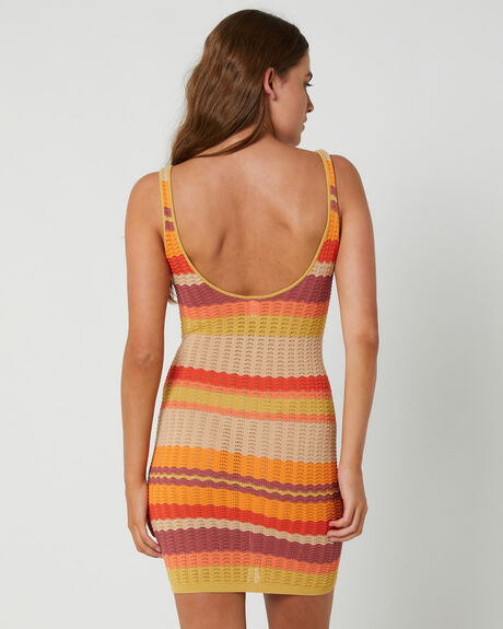 SUNSET STRIPE WOMENS CLOTHING TIGERLILY DRESSES - T631141SNS