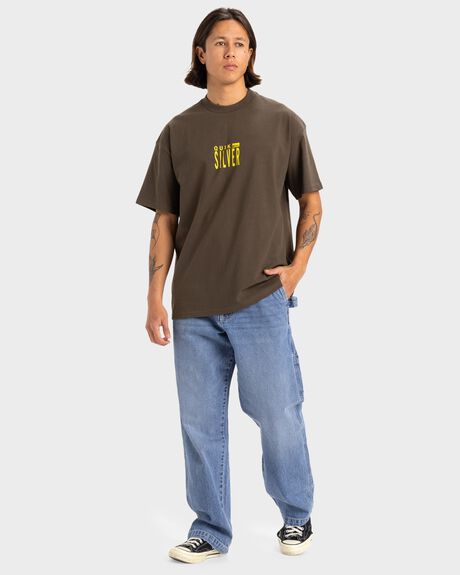 TURKISH COFFEE MENS CLOTHING QUIKSILVER T-SHIRTS + SINGLETS - UQYZT05459-KSN0