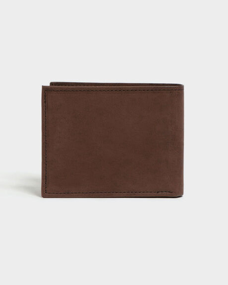 BROWN MENS ACCESSORIES STITCH AND HIDE WALLETS - MW_HENRY_BRN