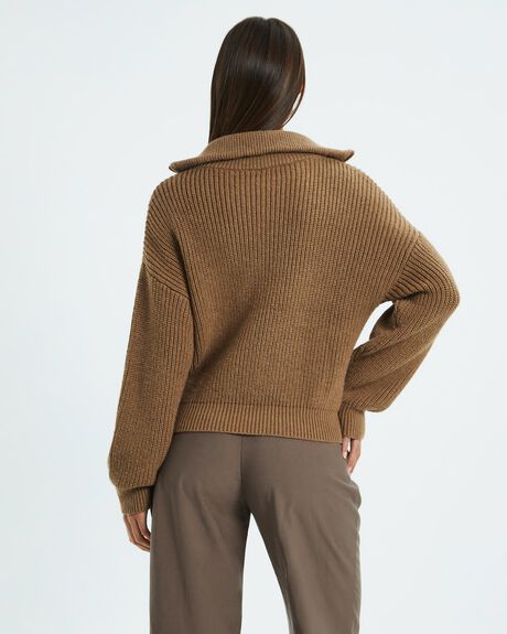 BROWN WOMENS CLOTHING SUBTITLED KNITS + CARDIGANS - 52418800026