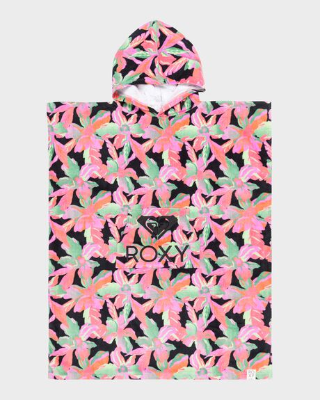 ANTHRACITE THE MOVES FLORAL OUTDOOR BEACH ROXY TOWELS - ERGAA03208-KVJ6