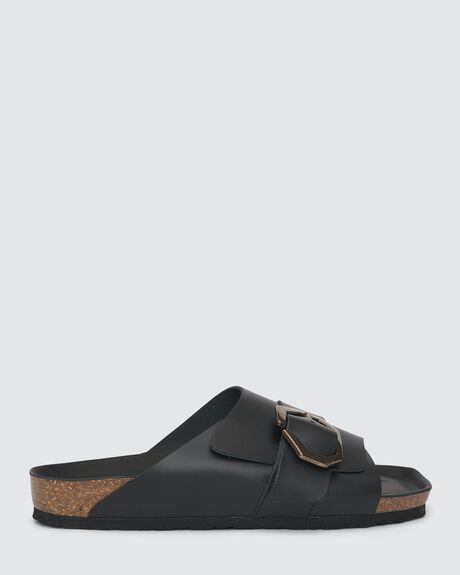 BLACK WOMENS FOOTWEAR GENUINS SLIDES + THONGS - G104891-37