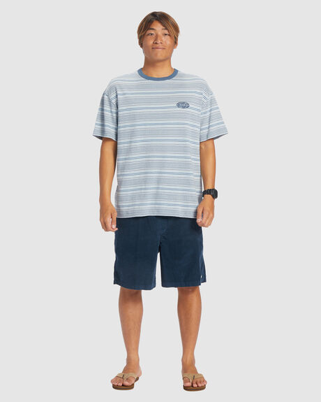 CHANDLER JAQUARD MENS CLOTHING QUIKSILVER STRIPE TEES - EQYKT04285-BYH3