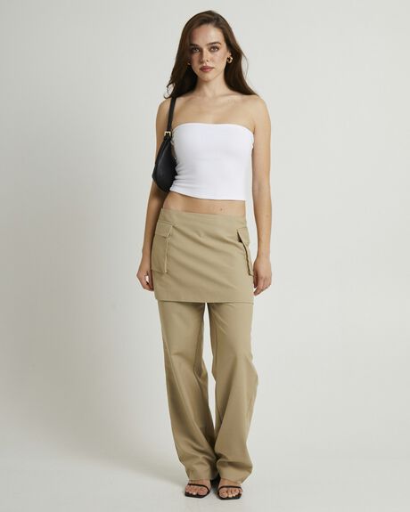KELP WOMENS CLOTHING ALICE IN THE EVE SKIRTS - ALWS25216-BRN-XXS