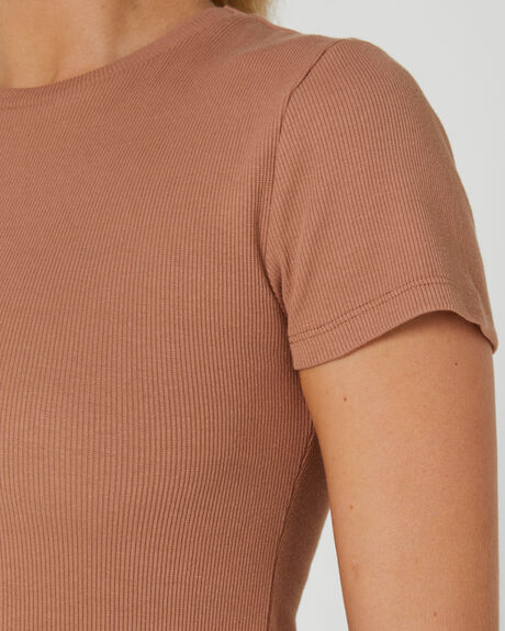 TAN WOMENS CLOTHING SILENT THEORY TEES - 60X5116TAN