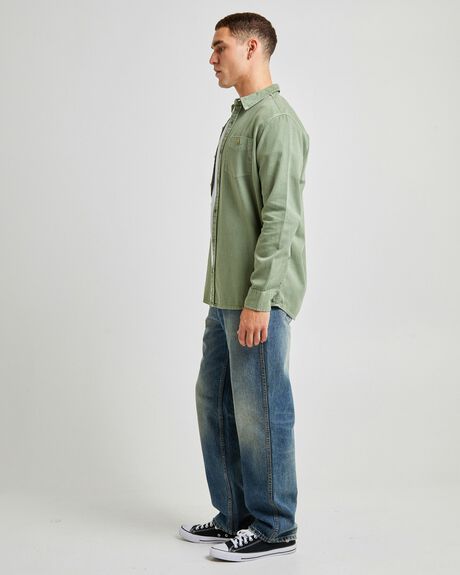 FADED ARMY MENS CLOTHING ROLLAS SHIRTS - GPM0001465-GRN-S
