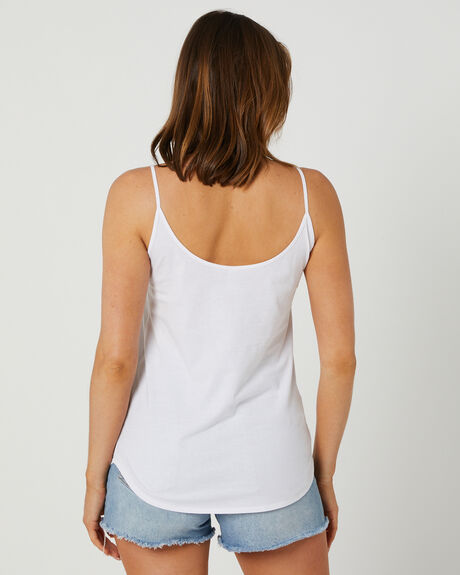 WHITE WOMENS CLOTHING AS COLOUR SINGLETS - 4022WHITE
