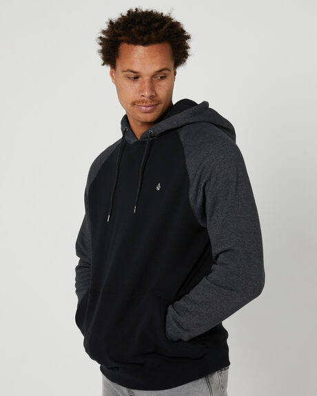 BLACK MENS CLOTHING VOLCOM HOODIES - A4132216BLK