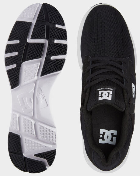 BLACK/WHITE MENS FOOTWEAR DC SHOES SNEAKERS - ADYS400066-BKW