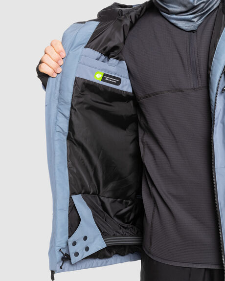 FLINT STONE SNOW MENS QUIKSILVER SNOW JACKET - EQYTJ03404-SNA0
