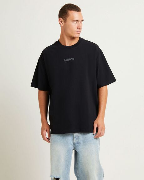 BLACK MENS CLOTHING INSIGHT T-SHIRTS + SINGLETS - INMS24858-BLK-S
