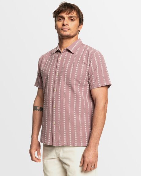 GRAPE SHAKE LUNAR CASUAL MENS CLOTHING QUIKSILVER SHIRTS - AQYWT03396-PMR3