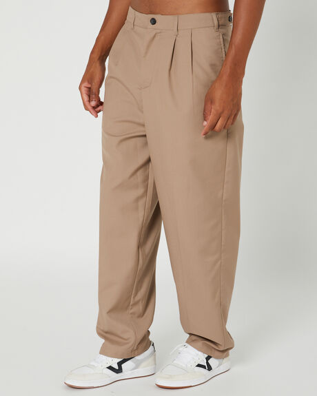LIGHT BROWN MENS CLOTHING STUSSY PANTS - ST021601BROWN