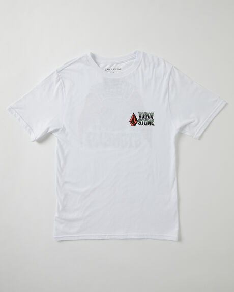 WHITE KIDS BOYS VOLCOM TOPS - C3532230WHT