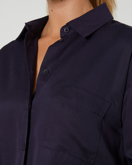 NAVY WOMENS CLOTHING SILENT THEORY FASHION TOPS - 60X5120NVY