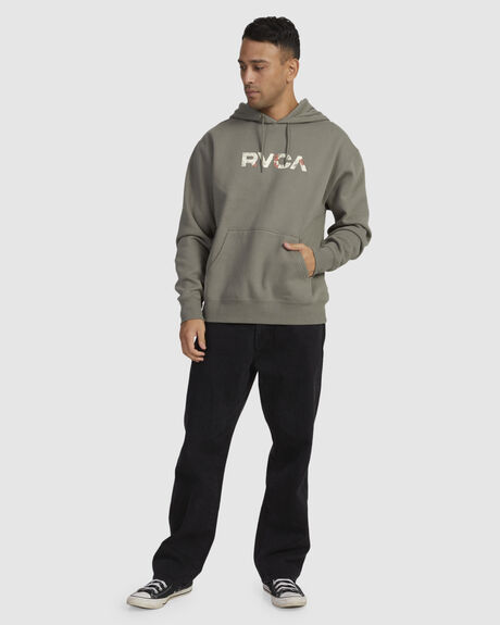 OLIVE MENS CLOTHING RVCA HOODIES - UVYFT00248-GPB0