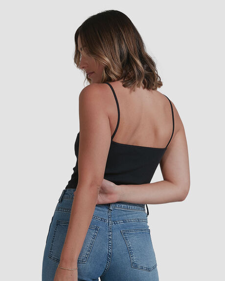 BLACK WOMENS CLOTHING BILLABONG SINGLETS - BB-6503177-BLK