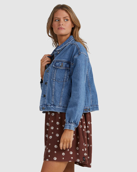 INDIGO WOMENS CLOTHING RVCA JACKETS - UVJJK00114-IND