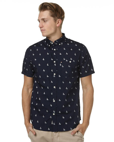 NAVY MENS CLOTHING ACADEMY BRAND SHIRTS - 17S817NVY