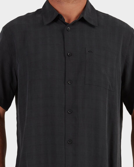 BLACK MENS CLOTHING QUIKSILVER SHIRTS - UQMWT03012-KVJ0