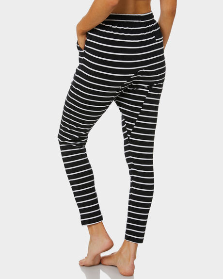 BLACK WHITE STRIPE WOMENS CLOTHING BETTY BASICS PANTS - BB225BLKW