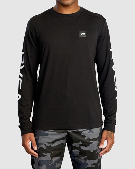 BLACK MENS CLOTHING RVCA SPORTSWEAR - AVYZT01367-BLK