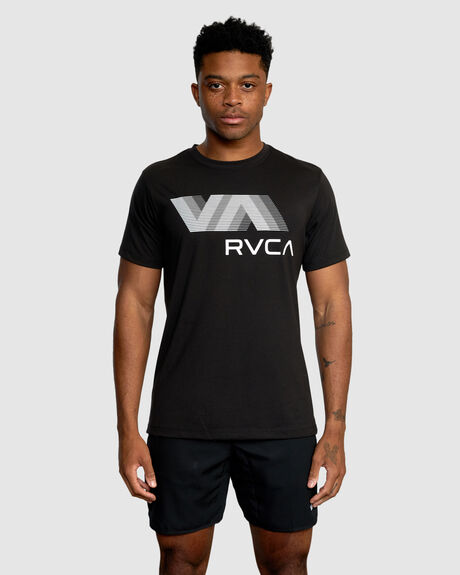 BLACK MENS CLOTHING RVCA SPORTSWEAR - AVYZT01370-BLK