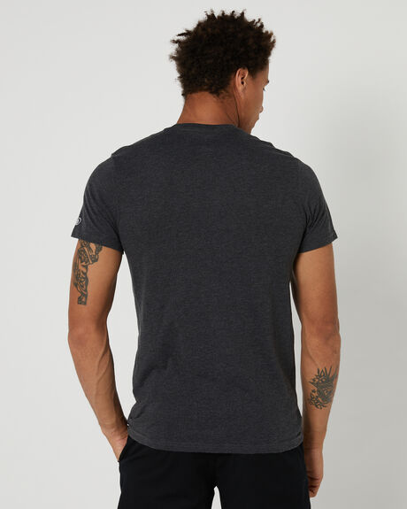 BLACK MENS CLOTHING VOLCOM BASIC TEES - A4332275BLK
