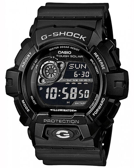 g shock silver black