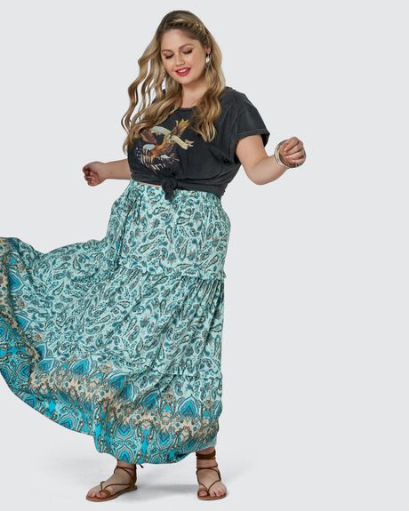 BLUE WOMENS CLOTHING THE POETIC GYPSY SKIRTS - CPSS21557001-10