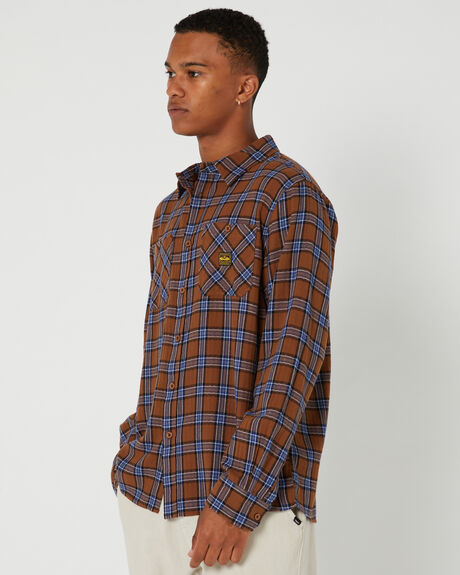 NAVY MULTI MENS CLOTHING DEPACTUS SHIRTS - D5214170NAVMUL