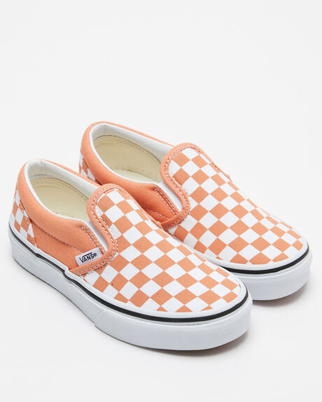 Girls yellow outlet checkered vans